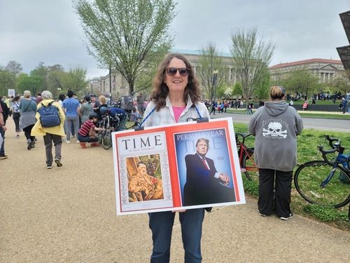 美전역서 '트럼프&nbsp;반대' 시위…워싱턴기념탑 주변 수만명 운집[연합뉴스]