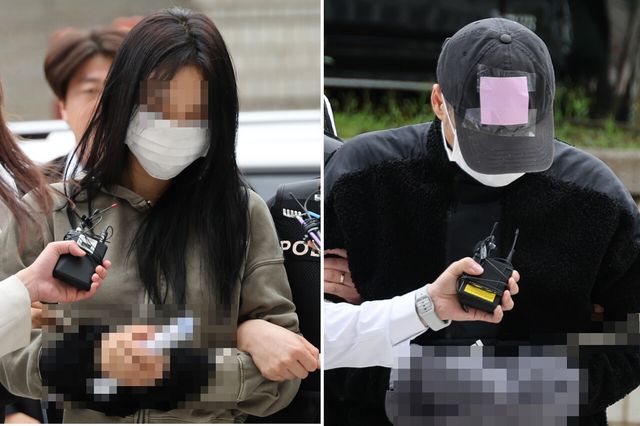 손흥민에 '임신 협박' 남녀 구속 기로…취재진에 '묵묵부답'[연합뉴스]