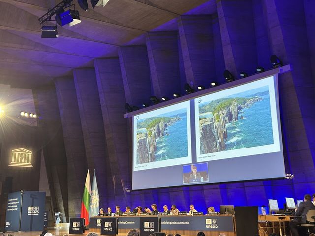 '천하제일'&nbsp;금강산, 北 3번째 세계유산 됐다…인공기 들고 환영[연합뉴스]