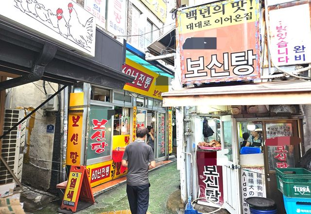 초복 앞 보신탕 골목은 한산…