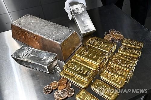 국제 금·은값, 랠리 끝내고 폭락…금 10%↓·은 30%↓[연합뉴스]