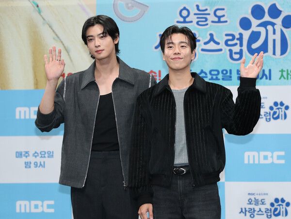 (왼쪽) 배우 차은우, 이현우&nbsp;(사진출처 : news1)