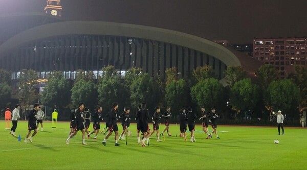 3일 아시안게임 남자 축구 대표팀 훈련 모습 (사진출처 : 연합뉴스)