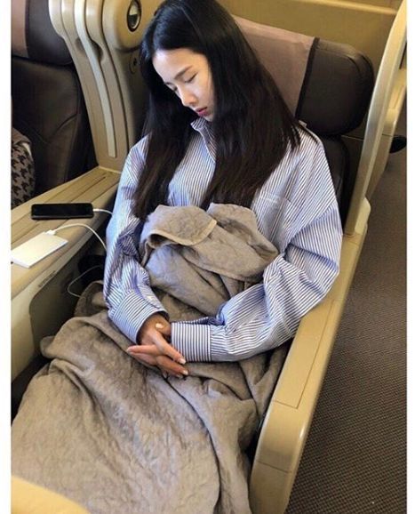 EXID 솔지 자는 모습 (사진: 솔지 SNS)