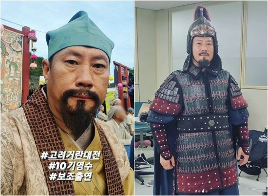 드라마 '고려 거란 전쟁'에 출연한 나는 솔로 10기 영수(사진 출처 : 영수 SNS)