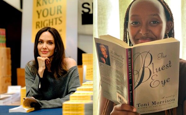 (왼쪽부터)안젤리나 졸리, 입양딸 자하라 (사진 출처 : 안젤리나 졸리 SNS)