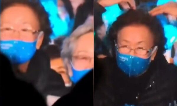 임영웅 콘서트에 방문한 배우 나문희, 김영옥 (사진 출처 : 유튜브 '임영웅' 화면 캡처)