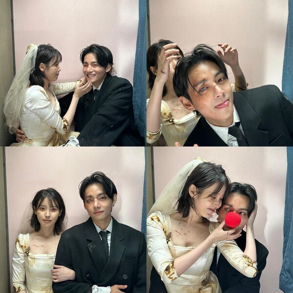 러브 윈즈 올(Love wins all) 아이유와 방탄소년단 뷔 (사진출처 : 뷔 SNS)