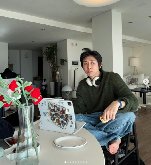 독감 걸린 코드 쿤스트 (사진 출처: 인스타그램)