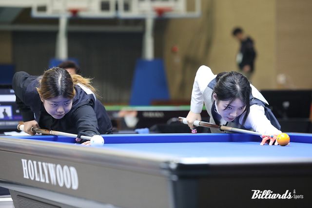 이유나와 김도경의 결승전 뱅킹. 사진=목포/이용휘 기자