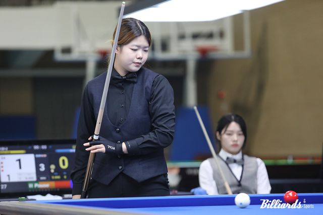 전국체전 이벤트대회로 열린 캐롬 여자 3쿠션 개인전 금메달을 차지한 이유나(부산). 사진=목포/이용휘 기자