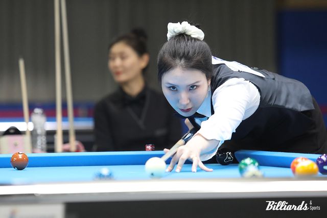 임윤미와 결승전 대결 중인 진혜주. 사진=목포/이용휘 기자