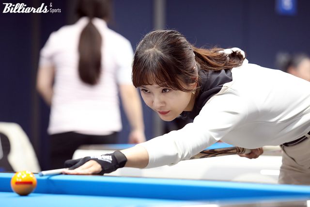 강지은과 8강에서 만나는 김상아.&nbsp;