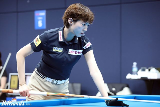 '휴온스 LPBA 챔피언십' 8강에 진출한 임정숙(크라운해태).&nbsp; 사진=고양/이용휘 기자