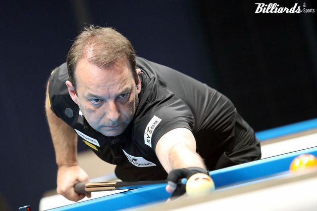 다니엘 산체스(에스와이)가 26일 오후 4시 30분에 열리는 '휴온스 PBA 챔피언십' 64강전에서 베트남의 응우옌꾸옥응우옌(하나카드)과 32강 진출을 다툰다. 사진=고양/김민영 기자