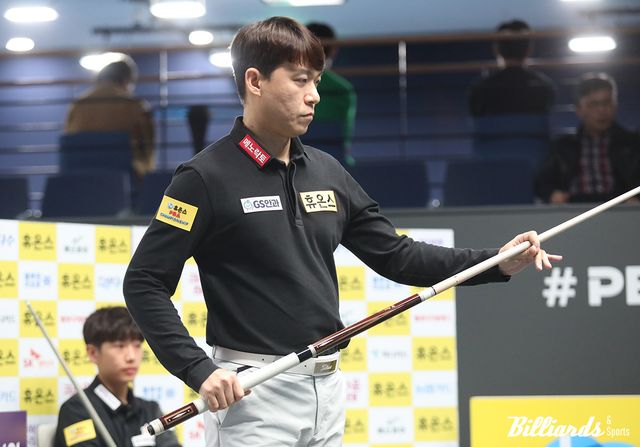 최성원이 휴온스 PBA 챔피언십 32강에서 임성균을 꺾고 16강에 올랐다. 사진=고양/이용휘 기자