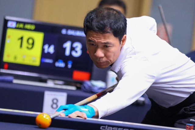 허정한(경남)은 고칸 살만(튀르키에)에게 35이닝 만에 40:34로 승리했다.