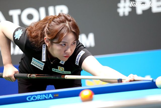 32강에서 김보민과 대결하는 김민아(NH농협카드).