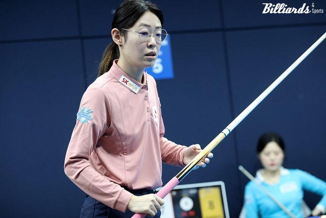 32강전에서 최혜미와 16강 진출을 다투게 된 히다.