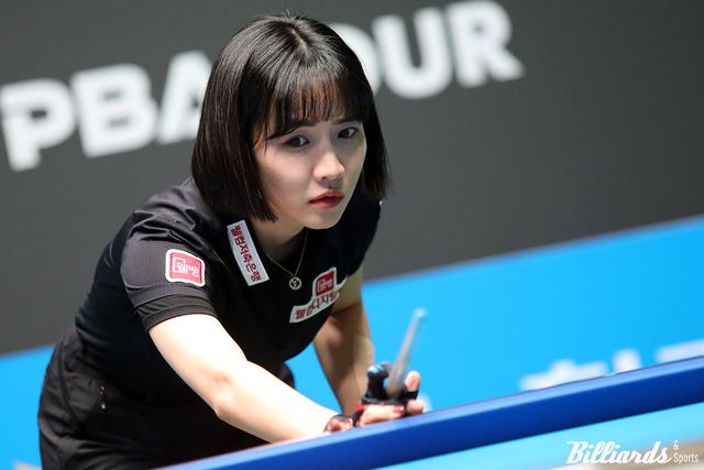 최혜미(웰컴저축은행)가 'NH농협카드 LPBA 챔피언십' 8강전에서 용현지(하이원리조트)를 세트스코어 3-1로 제압하고 2년 2개월여 만에 준결승에 올라갔다.&nbsp; &nbsp;사진=고양/이용휘 기자