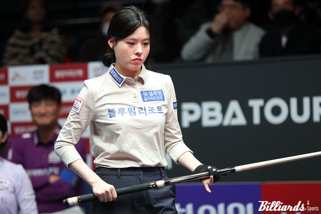 스롱을 대신해 6세트 단식에 출전하는 서한솔. 최근 개인투어에서 서한솔은 상승세를 보이고 있다.