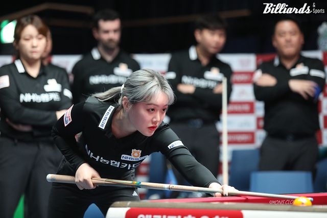 김보미는 이날 여자복식과 혼합복식 등에서 패해 아쉽게 큐를 접었다.