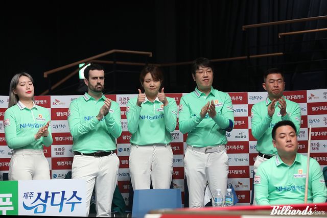 4라운드 8일차 대결에서 패한 NH농협카드가 크라운해태와의 마지막 대결로 우승을 결정한다. 사진=고양/이용휘 기자