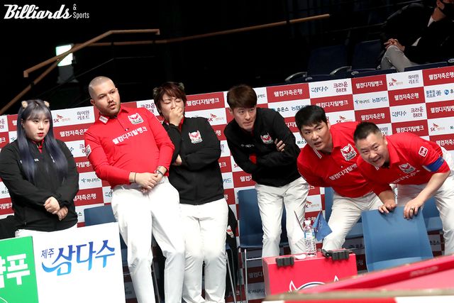 4라운드 마지막 날 경기에서 웰컴저축은행은 블루원리조트와 시즌 네 번째 승부를 벌인다.