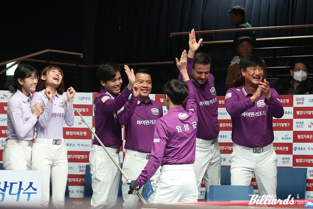 1점 차 승리로 아찔한 승점을 챙긴 하이원리조트. 사진=고양/김민영 기자