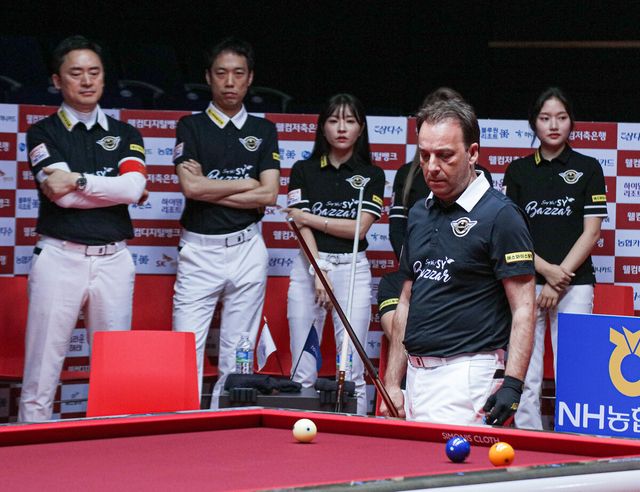 단식과 복식을 합쳐 3라운드에서 9세트승을 거두며 홀로 분투했던 다니엘 산체스(에스와이).&nbsp;