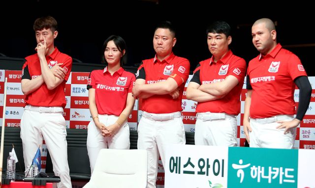 이날 패배로 사실상 3라운드 우승이 물 건너간 웰컴저축은행.