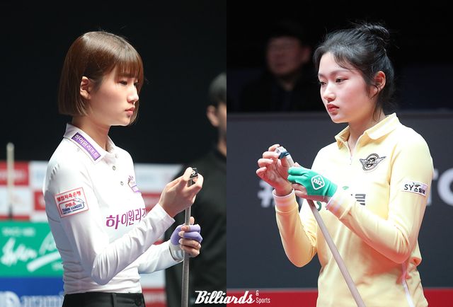 용현지와 한지은. 사진=빌리어즈앤스포츠 DB