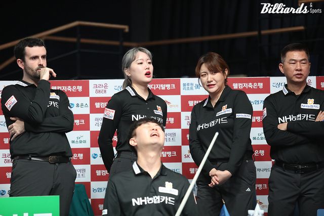 NH농협카드는 13일 5라운드 8일 차 경기에서 블루원리조트와 또 한 번 운명이 걸린 승부를 벌인다.