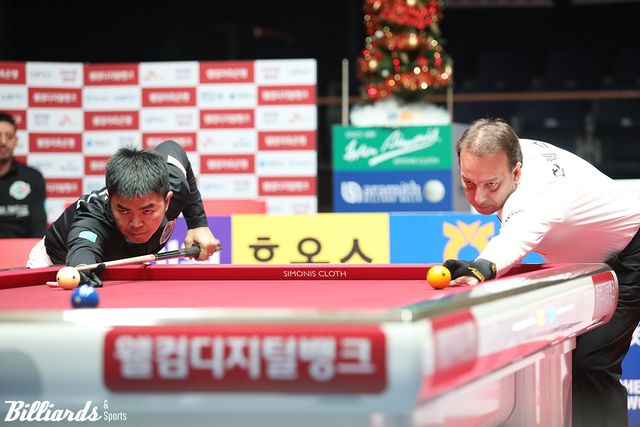 1세트에서 맞붙는 응우옌꾸옥응우옌과 다니엘 산체스.