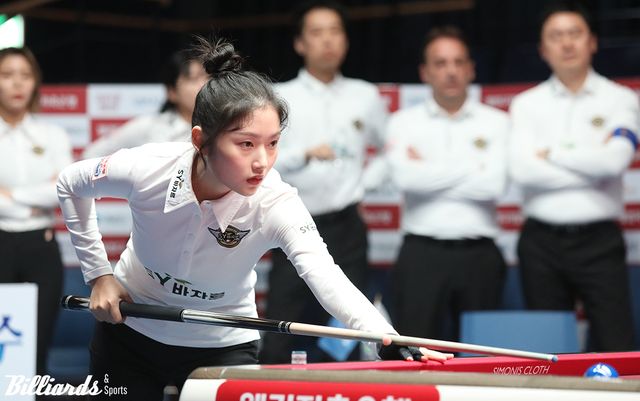 올 시즌 팀리그에서 활약을 펼치며 특급 신인으로 자리매김한 한지은.