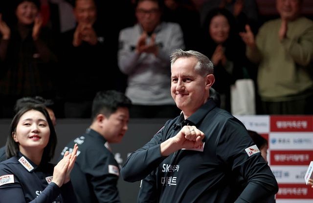 승리 후 기뻐하는 에디 레펀스. 사진=PBA 제공