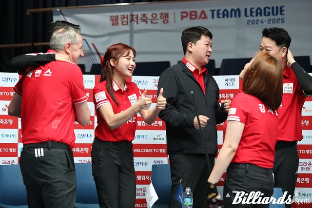 하나카드를 꺾고 2연승을 올린 SK렌터카