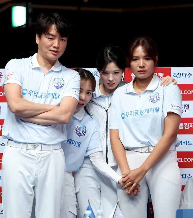 7일 차에 7세트에서 아쉽게 패한 우리금융캐피탈.