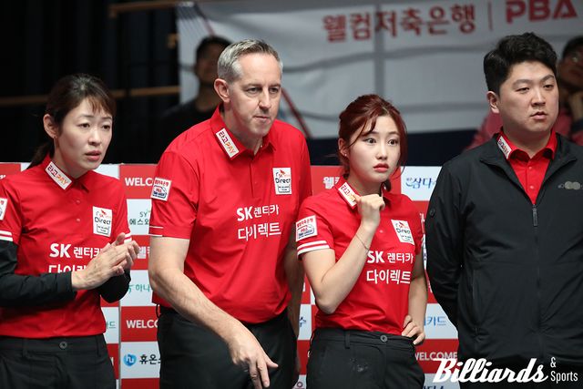 하이원리조트와 풀세트 접전을 벌였으나 끝내 패하고만 SK렌터카. 사진=고양/이용휘 기자