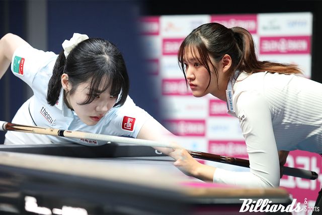 '휴온스 챔피언십' PPQ를 통과하고 PQ에 오른 김도경(좌)과 권발해(우). 사진=빌리어즈앤스포츠DB