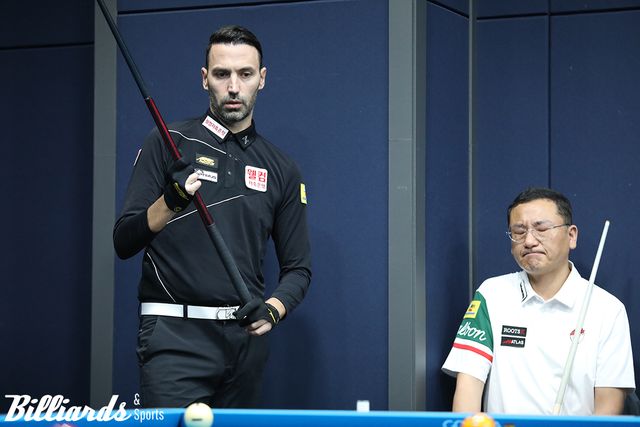 카시도코스타스와 대결한 김영섭은 세트스코어 2-0으로 앞서으나 3, 4세트를 내리 내주고, 승부치기에서 패하고 말았다.