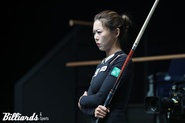 이마리와 매 세트 치열한 접전을 벌인 끝에 세트스코어 3-0 승리를 거둔 김가영(하나카드)