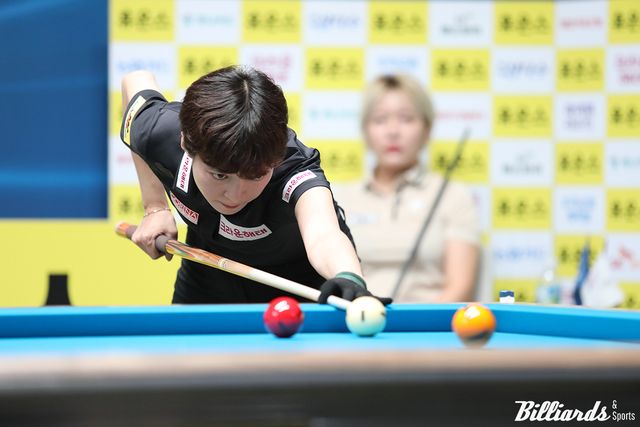 임정숙(크라운해태)은 16강전에서 팀 동료 백민주와 8강 진출을 다툰다.