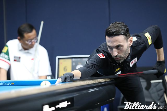 경기 당일 오전 병원행으로 팬들의 걱정을 산 필리포스 카시도코스타스(웰컴저축은행)가 걱정이 무색할만한 경기력을 보이며 김영섭과 팽팽한 접전을 벌였다. 사진=고양/이용휘 기자