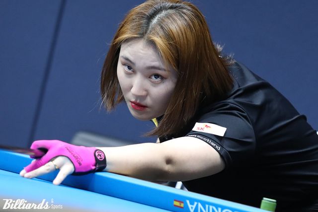 32강에서 이신영과 맞붙는 강지은(SK렌터카).