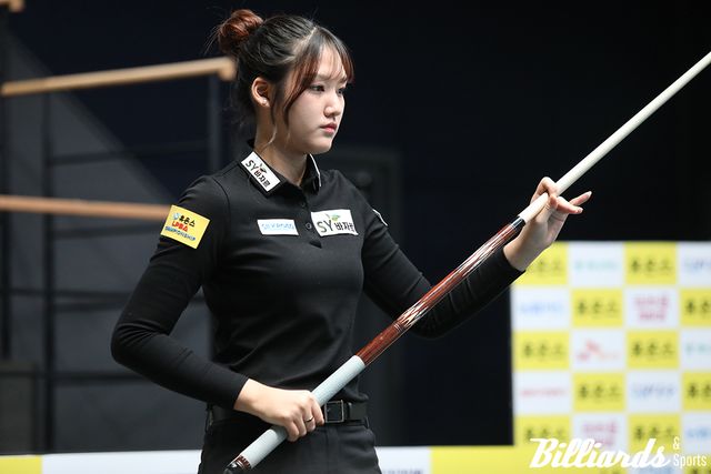 마지막 행운의 샷으로 4강행 티켓을 손에 넣은 권발해.