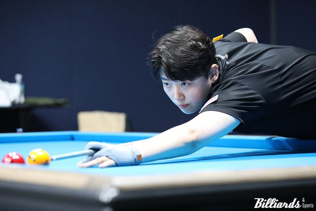 8강에서 김가영과 맞붙는 백민주(크라운해태).