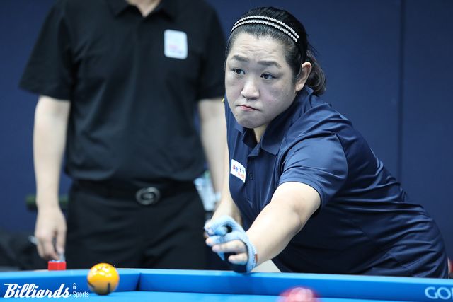 황민지와 준결승행을 다투는 오지연.