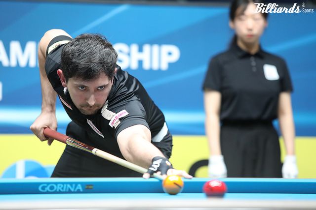 '스페인 강호' 다비드 마르티네스(크라운해태)가 5차 투어 '휴온스 PBA 챔피언십'에서 시즌 두 번째 결승에 진출했다.&nbsp; 사진=고양/이용휘 기자