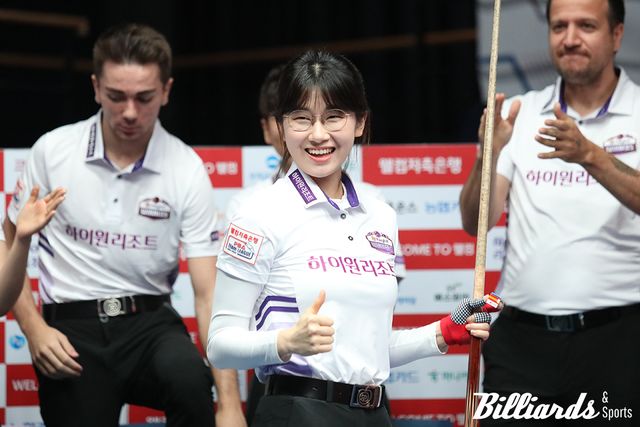 PBA 팀리그 3라운드 첫날 첫 퍼펙트큐를 기록한 이미래(하이원리조트). 사진=이용휘 기자